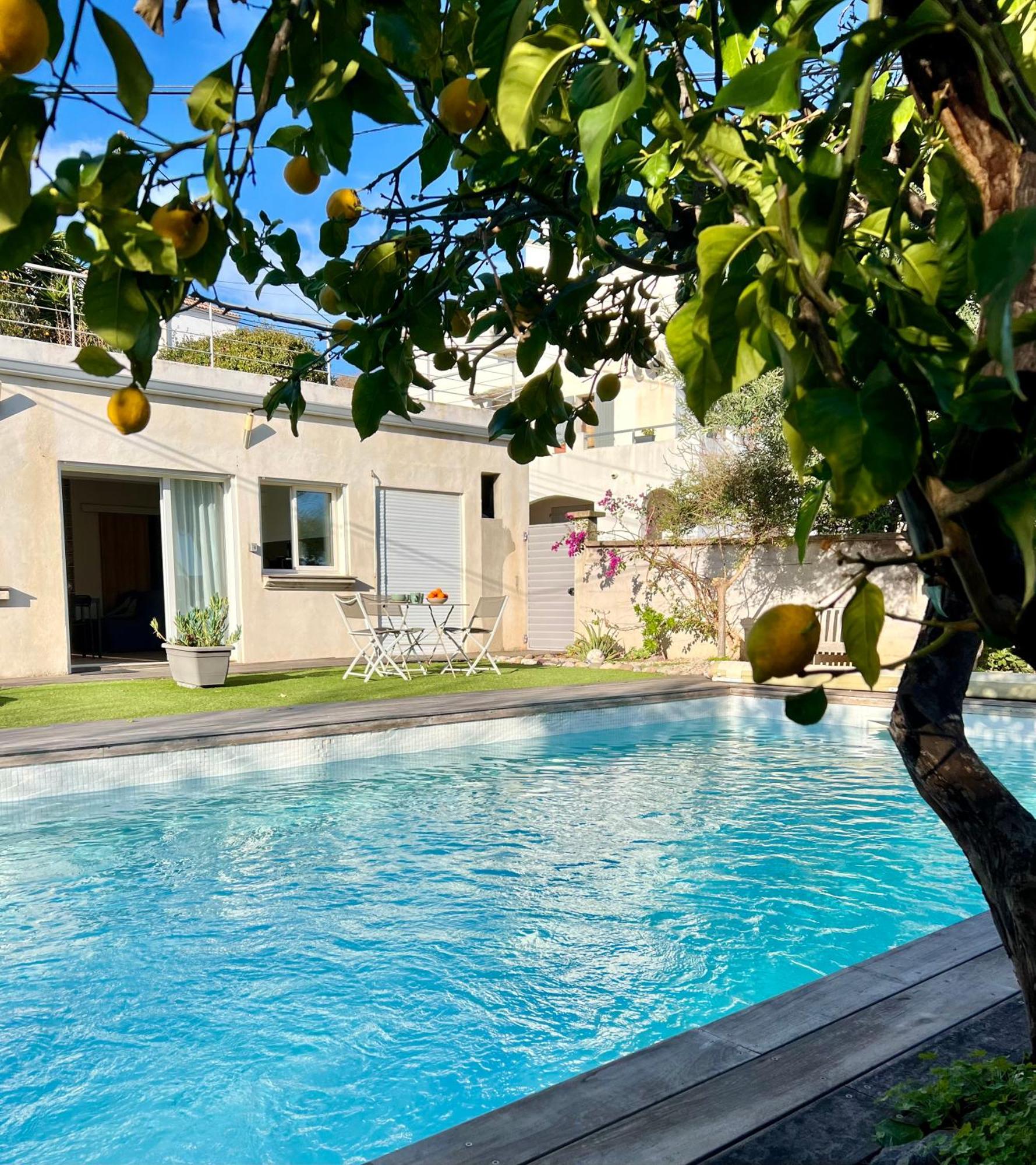 Appartement L'Arancetu Vue Mer Avec Piscine Biguglia  Buitenkant foto